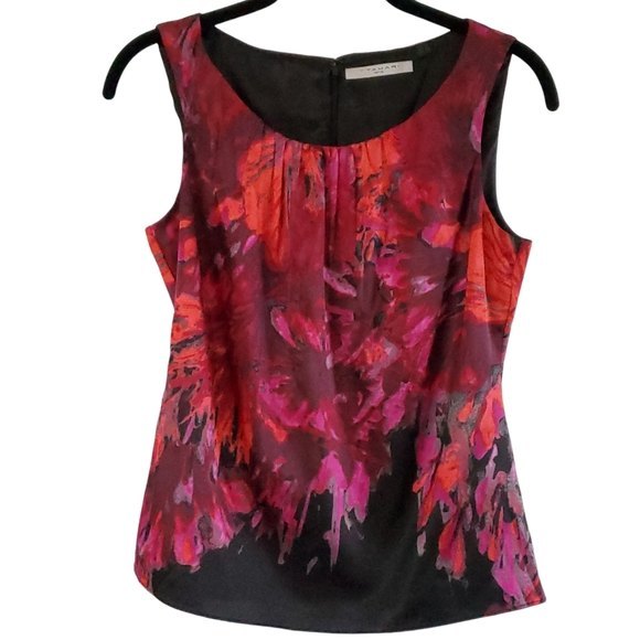 T Tahari Tops - T Tahari Blouse Sleeveless Pink & Black
